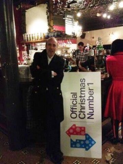 Mick Jones and sign prop up the bar just round corner from the BBC 23rd December 2012!